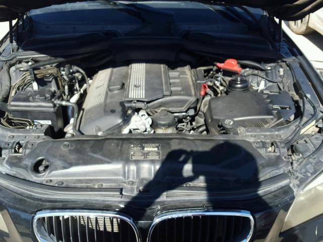 WBANA53585B864388 - 2005 BMW 525 I BLACK photo 7