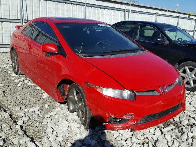 2HGFG215X7H709733 - 2007 HONDA CIVIC SI RED photo 1