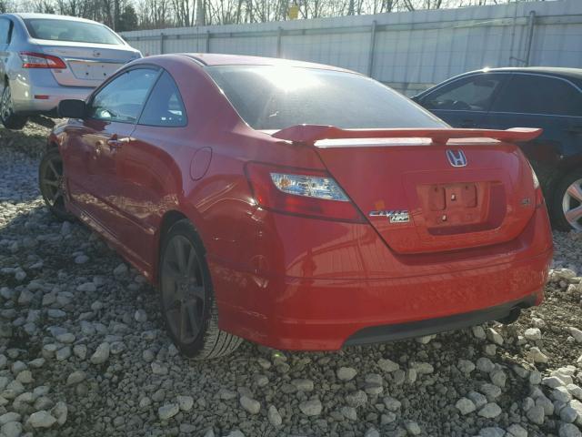 2HGFG215X7H709733 - 2007 HONDA CIVIC SI RED photo 3