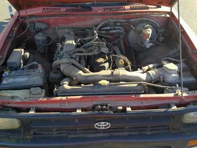 4TARN81A4RZ168629 - 1994 TOYOTA PICKUP 1/2 RED photo 7