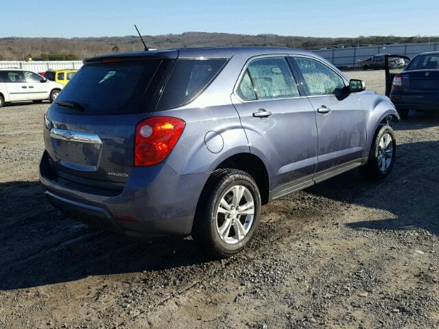 2GNFLCEK9D6422124 - 2013 CHEVROLET EQUINOX LS BLUE photo 4