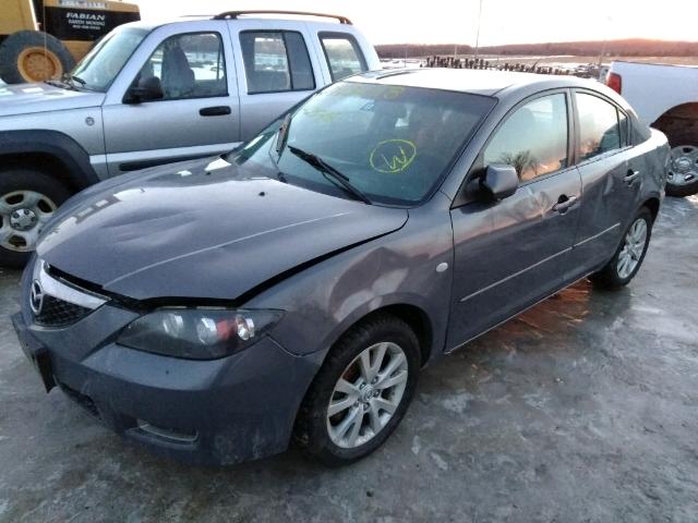 JM1BK12G181805787 - 2008 MAZDA 3 I GRAY photo 2