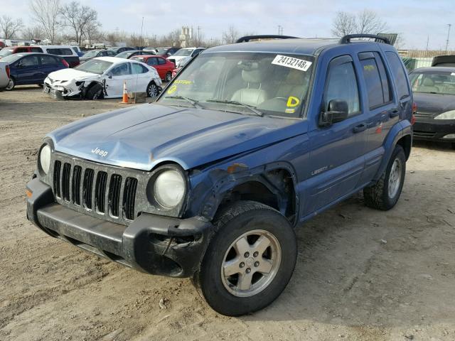 1J4GL58K73W675414 - 2003 JEEP LIBERTY LI BLUE photo 2