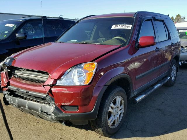 SHSRD78894U239187 - 2004 HONDA CR-V EX MAROON photo 2