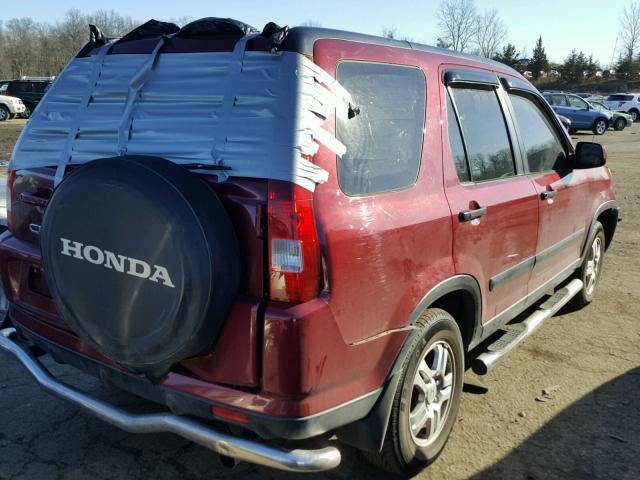 SHSRD78894U239187 - 2004 HONDA CR-V EX MAROON photo 4