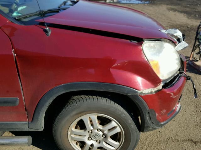 SHSRD78894U239187 - 2004 HONDA CR-V EX MAROON photo 9