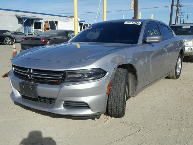 2C3CDXBG7GH109991 - 2016 DODGE CHARGER SE SILVER photo 2