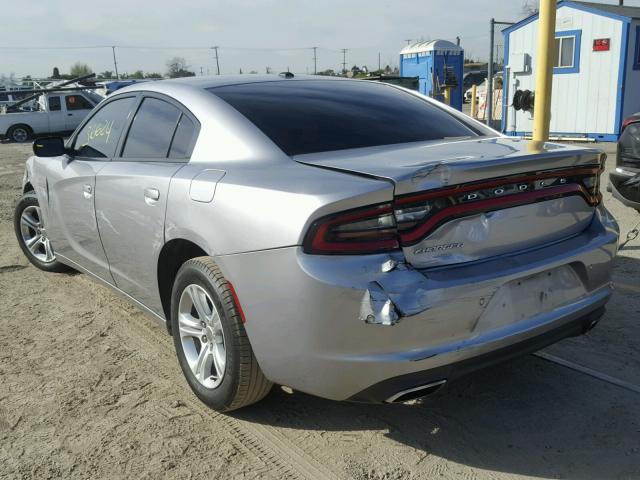 2C3CDXBG7GH109991 - 2016 DODGE CHARGER SE SILVER photo 3