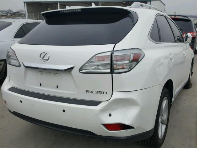 2T2ZK1BA1CC076815 - 2012 LEXUS RX 350 WHITE photo 4