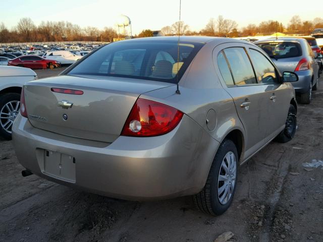 1G1AK55F377207128 - 2007 CHEVROLET COBALT LS GOLD photo 4