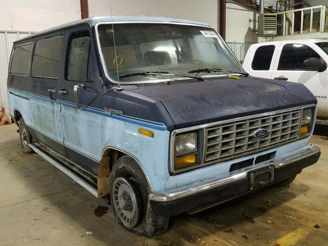 1FMEE11H4HHB93151 - 1987 FORD ECONOLINE BLUE photo 1