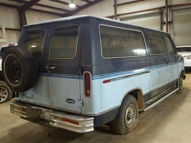 1FMEE11H4HHB93151 - 1987 FORD ECONOLINE BLUE photo 4