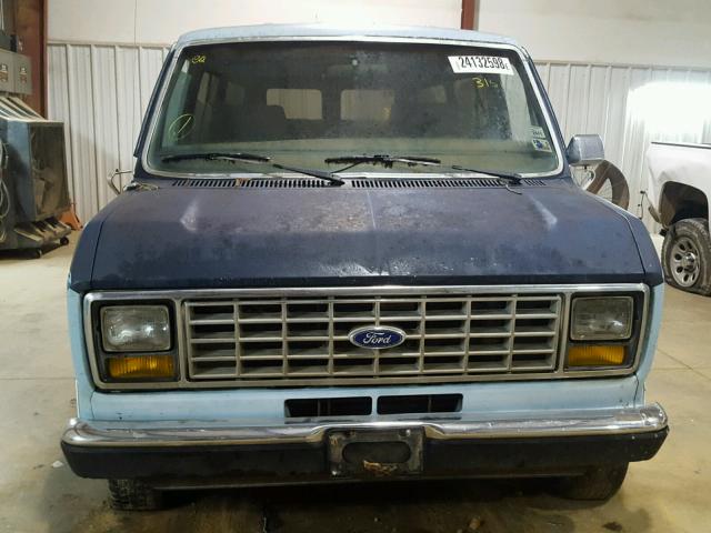 1FMEE11H4HHB93151 - 1987 FORD ECONOLINE BLUE photo 7