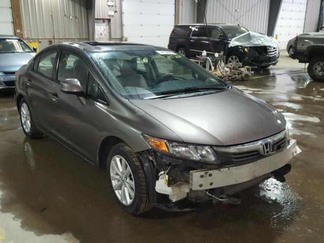 19XFB2F89CE300807 - 2012 HONDA CIVIC EX ნაცრისფერი ფოტო 1
