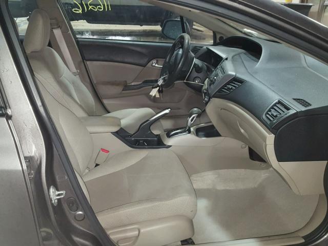19XFB2F89CE300807 - 2012 HONDA CIVIC EX ნაცრისფერი ფოტო 5