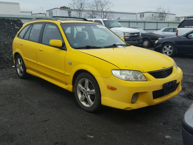 JM1BJ246831172002 - 2003 MAZDA PROTEGE PR YELLOW photo 1