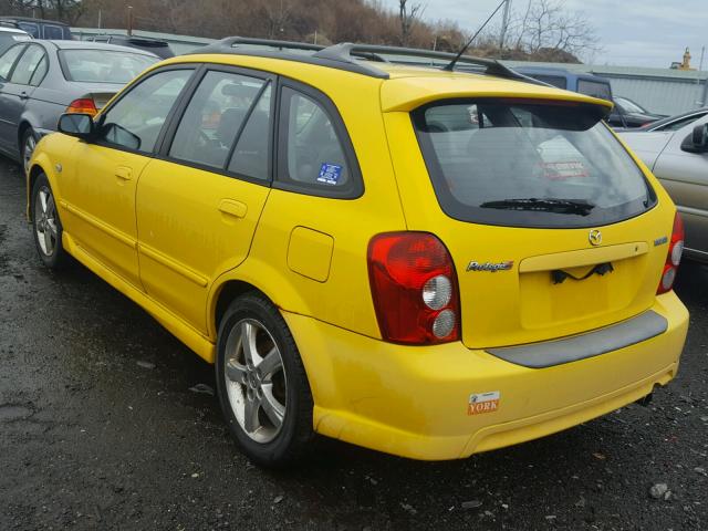 JM1BJ246831172002 - 2003 MAZDA PROTEGE PR YELLOW photo 3