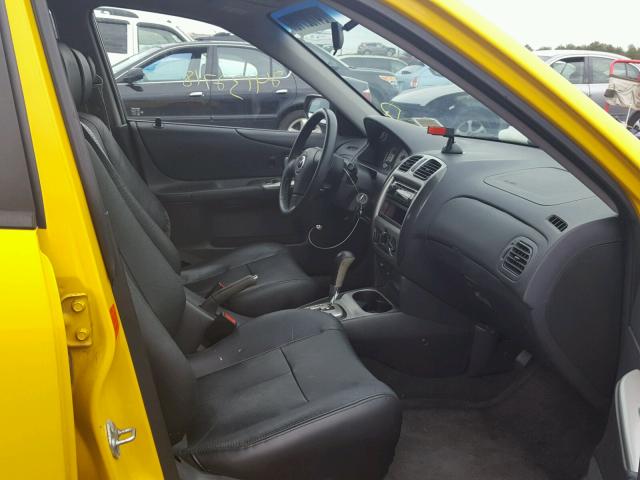 JM1BJ246831172002 - 2003 MAZDA PROTEGE PR YELLOW photo 5