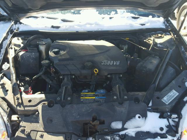 2G1WT55K779200326 - 2007 CHEVROLET IMPALA LT BLACK photo 7