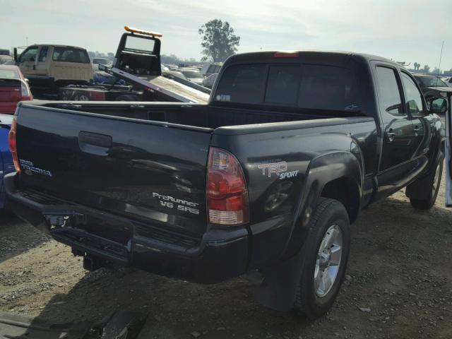 5TEKU72N15Z017444 - 2005 TOYOTA TACOMA DOU BLACK photo 4