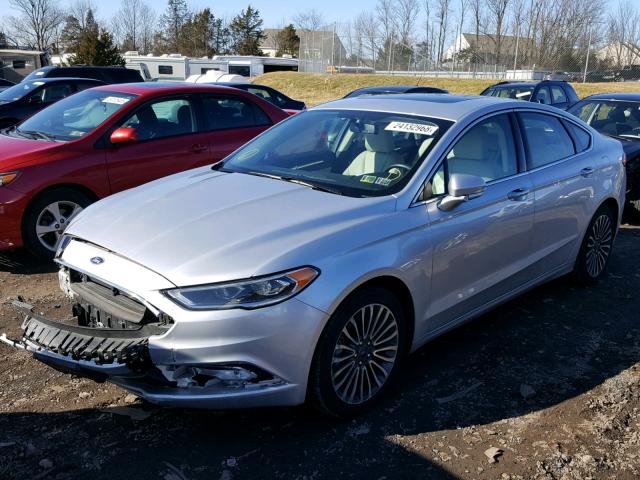 3FA6P0K91HR116200 - 2017 FORD FUSION TIT SILVER photo 2