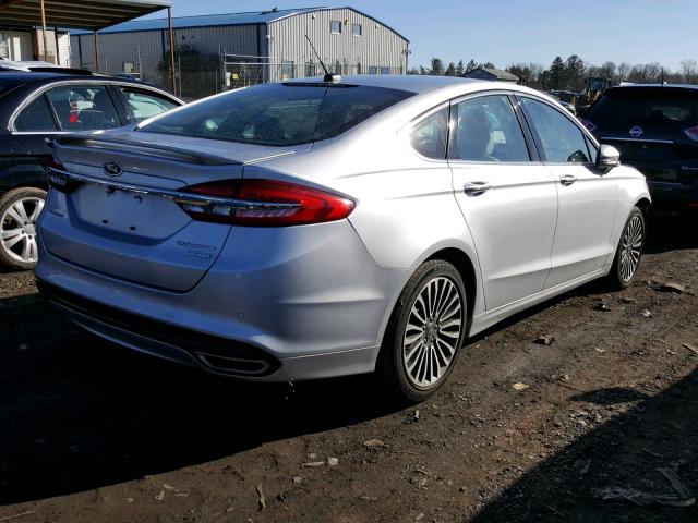 3FA6P0K91HR116200 - 2017 FORD FUSION TIT SILVER photo 4