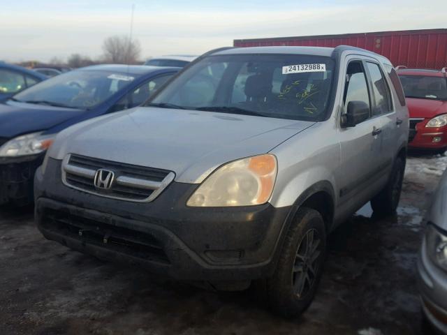 SHSRD68402U001216 - 2002 HONDA CR-V LX SILVER photo 2