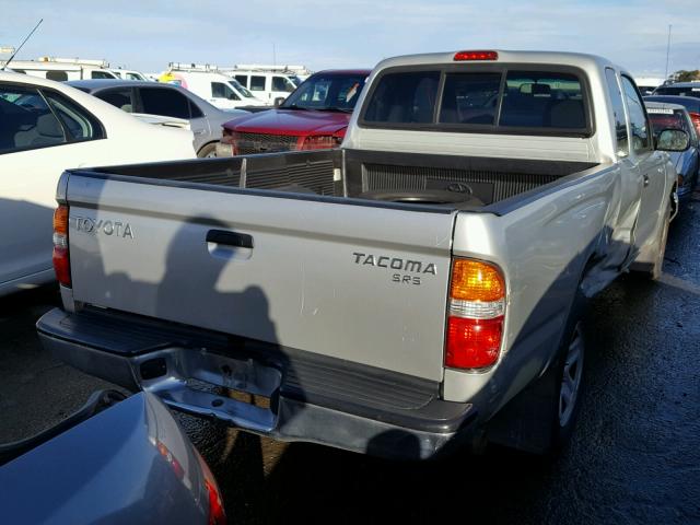 5TEVL52N04Z312621 - 2004 TOYOTA TACOMA XTR SILVER photo 4