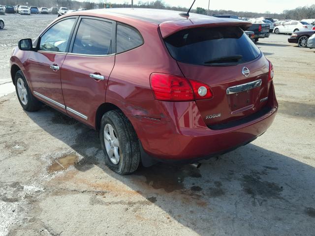 JN8AS5MT8CW301248 - 2012 NISSAN ROGUE S RED photo 3