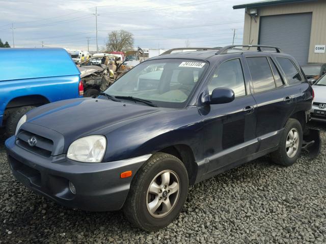 KM8SC13E95U964590 - 2005 HYUNDAI SANTA FE G BLUE photo 2