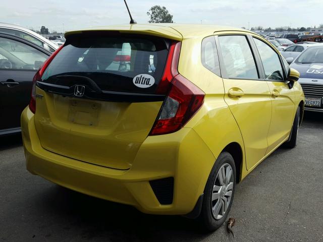 3HGGK5H57FM744675 - 2015 HONDA FIT LX Jaune photo 4