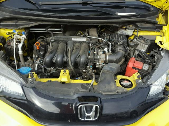 3HGGK5H57FM744675 - 2015 HONDA FIT LX Jaune photo 7