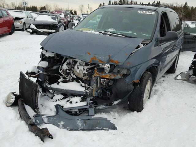 1D4GP24R56B755854 - 2006 DODGE GRAND CARA GRAY photo 2