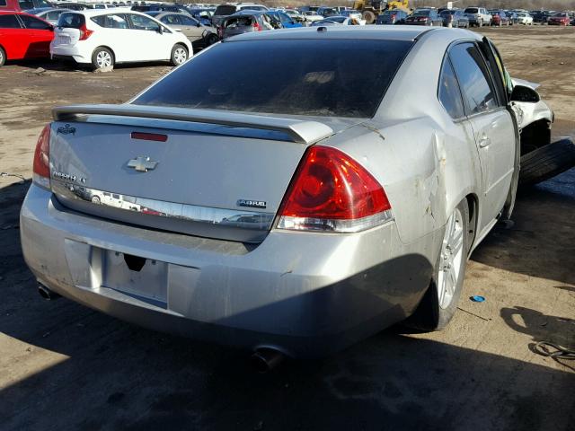 2G1WC583989191439 - 2008 CHEVROLET IMPALA LT SILVER photo 4