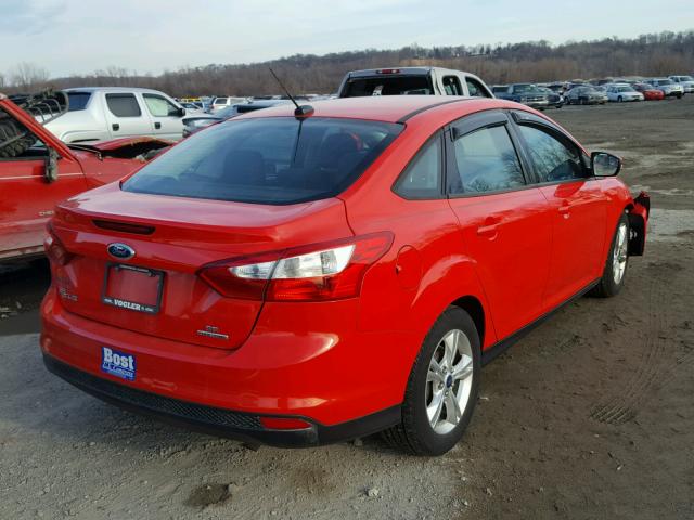 1FADP3F22EL121518 - 2014 FORD FOCUS SE RED photo 4