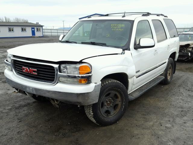 1GKEK13T75J154108 - 2005 GMC YUKON WHITE photo 2