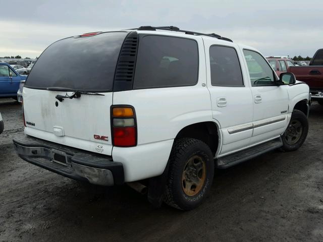 1GKEK13T75J154108 - 2005 GMC YUKON WHITE photo 4