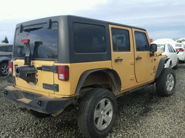 1C4BJWDG6EL236576 - 2014 JEEP WRANGLER U BEIGE photo 4