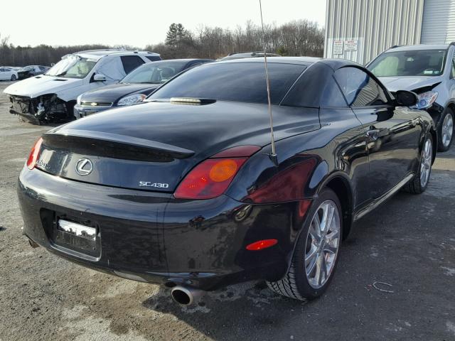 JTHFN48Y020003852 - 2002 LEXUS SC 430 BLACK photo 4