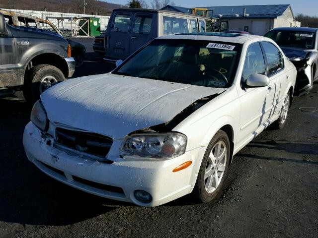 JN1DA31D82T427660 - 2002 NISSAN MAXIMA GLE WHITE photo 2