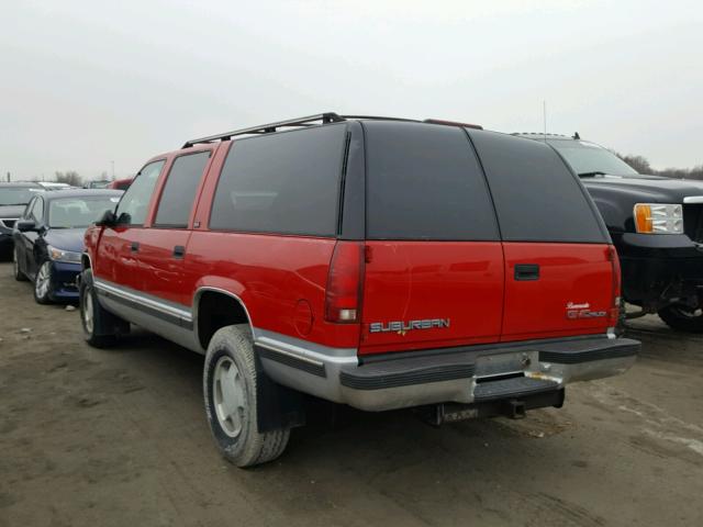 1GKFK16K9RJ763780 - 1994 GMC SUBURBAN K RED photo 3