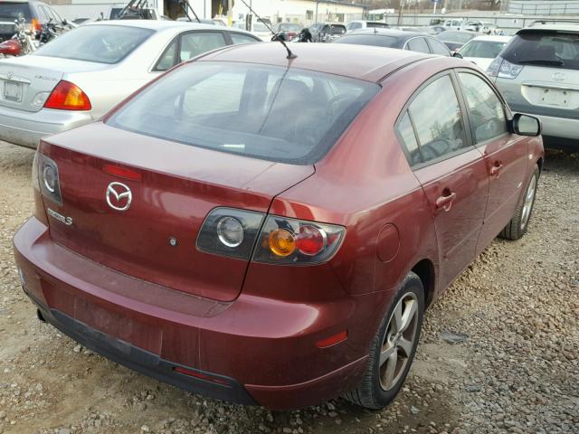 JM1BK123061400174 - 2006 MAZDA 3 S RED photo 4