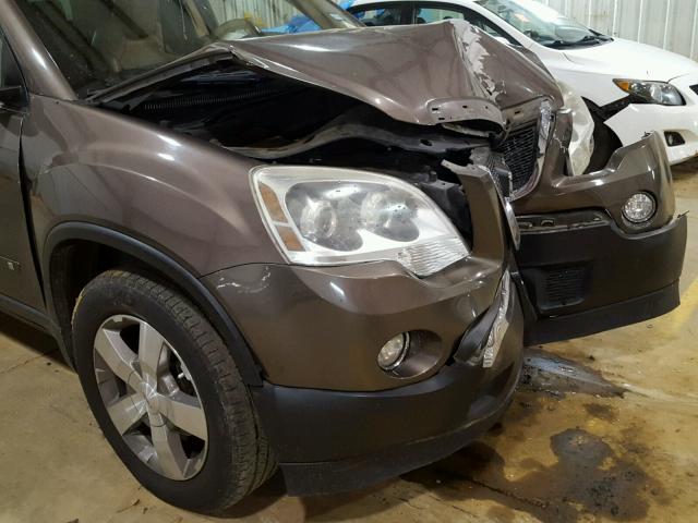 1GKLRMED8AJ101132 - 2010 GMC ACADIA SLT ყავისფერი ფოტო 9