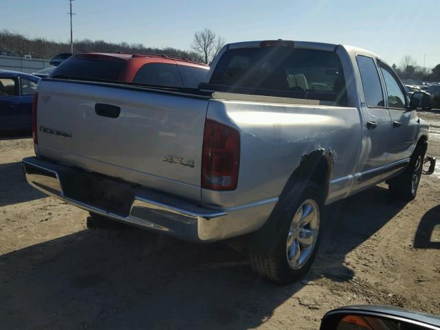 3D7HU18N82G136975 - 2002 DODGE RAM 1500 SILVER photo 4