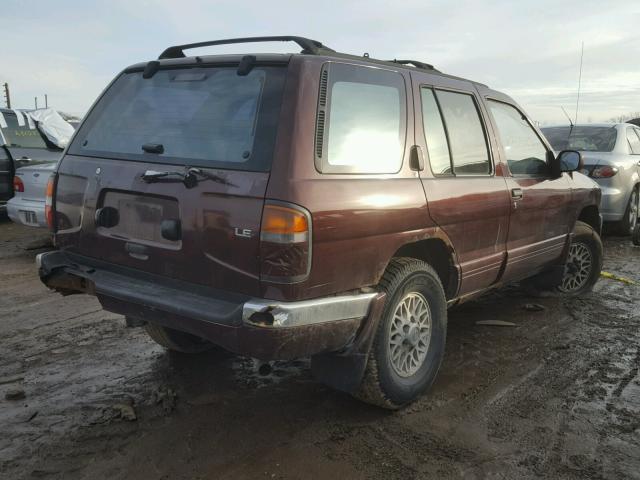 JN8AR05Y8WW233840 - 1998 NISSAN PATHFINDER MAROON photo 4