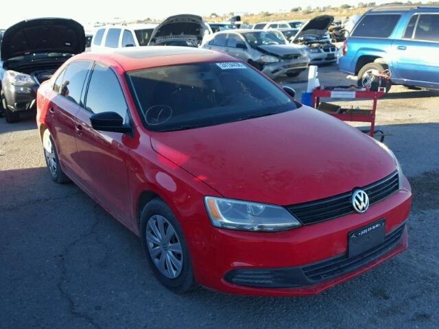 3VW2K7AJ9DM401937 - 2013 VOLKSWAGEN JETTA BASE 红色 照片 1