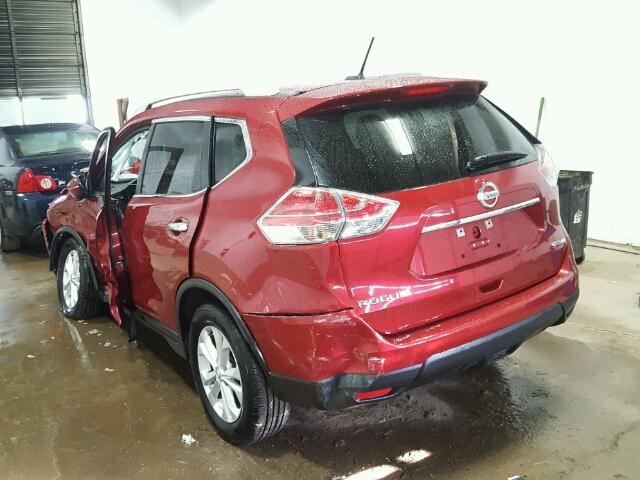 5N1AT2MV2GC864162 - 2016 NISSAN ROGUE S RED photo 3