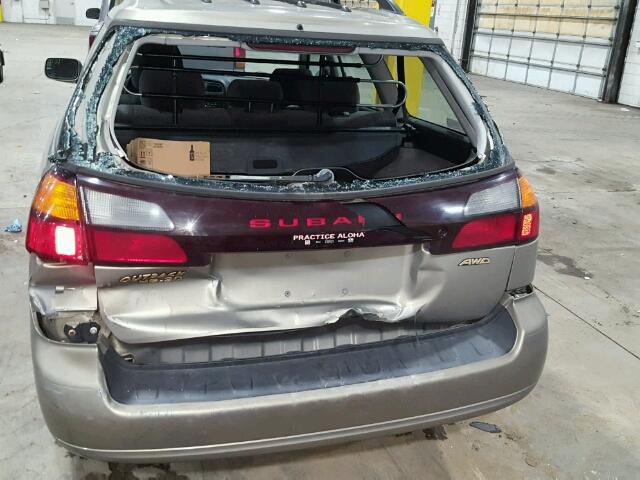 4S3BH895X37647905 - 2003 SUBARU LEGACY OUT TAN photo 9