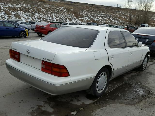 JT8BH22F9T0039252 - 1996 LEXUS LS 400 WHITE photo 4