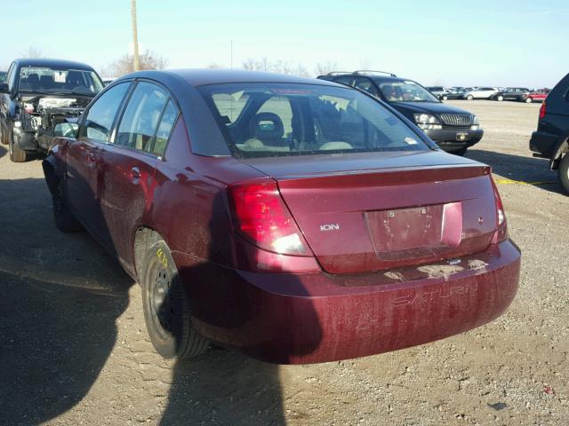 1G8AJ52F03Z136252 - 2003 SATURN ION LEVEL MAROON photo 3